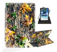 ETLKJVBL Protective Case for iPad 10th Generation, 360 Degree Rotating Stand, Multiple Angles, Auto Sleep/Wake Function, Camouflage Leaves, Leather Case for iPad (A16) 11th Generation 2025