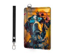 ETLKJVBL Slim Minimalist Front Pocket, RFID Blocking Wallet for Men and Women, Keep Your Credit Cards and Personal Information Secure, Security Pockets for, Golden Retriever Dog, Minimalist
