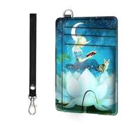 ETLKJVBL Slim Minimalist Front Pocket RFID Blocking Wallet for Men&Womem, Keep Your Credit Cards and Personal Information Safe, Security Pockets for Business Card Holde-17, Girl Sitting on the Flower