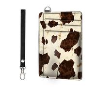 ETLKJVBL Slim Minimalist Front Pocket RFID Blocking Wallet for Men&Womem, Keep Your Credit Cards and Personal Information Safe, Security Pockets for Business Card Holde-9, Cow Print with the Spots