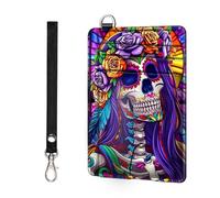 ETLKJVBL Slim Minimalist Front Pocket RFID Blocking Wallet for Men&Womem, Keep Your Credit Cards and Personal Information Safe, Security Pockets for Business Card Holde-18, Colorful Beautiful Woman