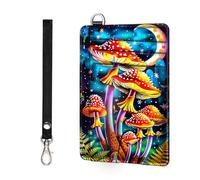 ETLKJVBL Slim Minimalist Front Pocket RFID Blocking Wallet for Men&Womem, Keep Your Credit Cards and Personal Information Safe, Security Pockets for Business Card Holde-7, Beautiful Mushroom
