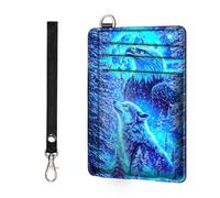 ETLKJVBL - Slim minimalist RFID blocking wallet for men and women, keeps your credit cards and personal information safe, business card security pockets, 6, Eagle and Wolf, Minimalist
