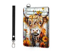 ETLKJVBL - Slim minimalist RFID blocking wallet for men and women, keeps your credit cards and personal information safe, business card security pockets, 7, Livestock in the fields, Minimalist