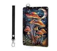 ETLKJVBL - Slim minimalist RFID blocking wallet for men and women, keeps your credit cards and personal information safe, business card security pockets, Beautiful mushroom, Minimalist