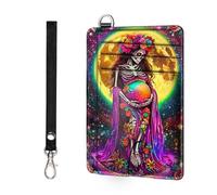ETLKJVBL Slim Wallet Credit Card Protector Rfid Blocking Sleeves, Ultimate Protection for Credit Cards, Passport, and Money,Sleek and Stylish Design for Men and Women, Colorful Flower Skull