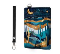 ETLKJVBL Slim Wallet for RFID Blocking Wallet, Slim and Stylish Wallet with Multiple Card Slots and Business Card Holder, Credit Card Protector Sleeves-3, Desert Cactus, Minimalist