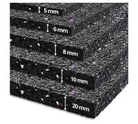 etm Anti-Vibration Washing Machine Mat - Soundproof Mat | Thick Rubber | Sound and Impact Absorbing | Thickness: 8mm - 125 x 100 cm
