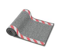 etm Cable Management Protective Mat Cable Mat with Warning Border for Indoor Use - Safety Mat for Office and Warehouse - Cable Protection Mat with Non-Slip Back - Washable - Cable Bridge White/Red 40
