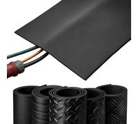 Etm - Cable Protection Mat 3 mm, Cable Protection Mat, Outdoor Cable Mats Rubber (Fine Grooved Mat 50 cm, 2 Metres)