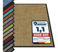 etm Non-slip Dirt Trapper Mat Absorbent Heavy-duty Entrance Mat for Indoor and Outdoor (Beige, 120 x 300 cm) Washable Door Mat Barrier Mat Front Doormat