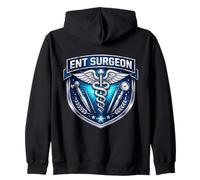 ETN Surgeon Caduceus Otorhinolaryngology Otolaryngology MD Zip Hoodie