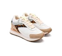 ETNA Leopard Wedge Leather Sneakers, Leopard, 5 UK