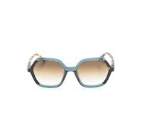 Etnia Barcelona logo-engraved geometric-frame sunglasses - Brown 54