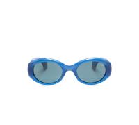Etnia Barcelona quilt-detailing oval-frame sunglasses - Blue 52