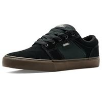 Etnies Barge LS - Classic Skate Look, Slim Vulcanized Silhoutte, Hefty Armored Collar, Reinforced Vulc - Black/Brown/Green - 9