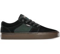Etnies Barge LS - Classic Skate Look, Slim Vulcanized Silhoutte, Hefty Armored Collar, Reinforced Vulc - Black/Brown/Green - 11