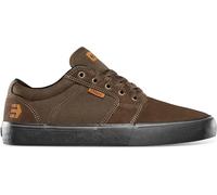 Etnies Barge LS - Classic Skate Look, Slim Vulcanized Silhoutte, Hefty Armored Collar, Reinforced Vulc - Brown/Black - 10