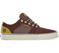 Etnies Barge LS - Classic Skate Look, Slim Vulcanized Silhoutte, Hefty Armored Collar, Reinforced Vulc, Cushioned Fit, Everyday Sneakers Burgundy Brown