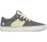 Etnies Barge LS - Classic Skate Look, Slim Vulcanized Silhoutte, Hefty Armored Collar, Reinforced Vulc, Cushioned Fit, Everyday Sneakers Grey Navy