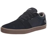 Etnies Barge LS - Classic Skate Look, Slim Vulcanized Silhoutte, Hefty Armored Collar, Reinforced Vulc - Dark Blue/Gum - 6,5