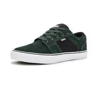 Etnies Barge LS - Classic Skate Look, Slim Vulcanized Silhoutte, Hefty Armored Collar, Reinforced Vulc - Green/Gold - 11