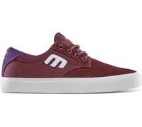Etnies Barge Plus - Enhanced Skate Comfort, Reinforced Vulc, Cushioned Feel, Everyday Sneakers - Burgundy - 8