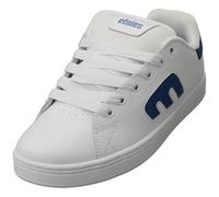 Etnies Callicut - Heritage Skate Style, Puffy Look, 90's Chunky Vibe, Reinforced Cupsole, Cushioned Feel, Everyday Sneakers - White/Blue - 9