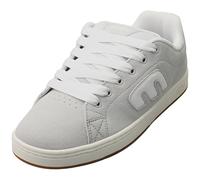 Etnies Callicut - Heritage Skate Style, Puffy Look, 90's Chunky Vibe, Reinforced Cupsole, Cushioned Feel, Everyday Sneakers - Light Grey - 8
