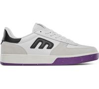 Etnies Emerson Skate Shoes - Pro Model Low-Top Vulcanized Suede Skateboarding Sneaker - White/Purple - 5