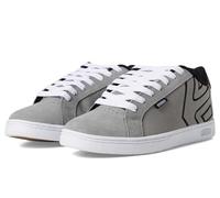 Etnies Men's Fader Skate Shoe, Light Grey/Black, 4 UK