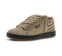 Etnies Fader - Classic Skate Heritage Style with on-Trend Puffy Look, Reinforced Cupsole, Cushioned Fit, Everyday Sneakers - Warm Grey/Black - 3,5