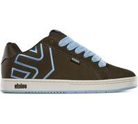 etnies Fader - Classic Skate Heritage Style with on-Trend Puffy Look, Reinforced Cupsole, Cushioned Fit, Everyday Sneakers Brown Blue