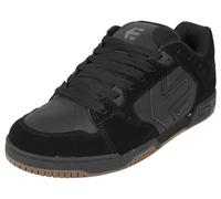 Etnies Faze- Classic Skate Heritage Style with on-Trend Puffy Look, Reinforced Cupsole, Cushioned Fit, Everyday Sneakers with bite - Black/Black/Gum - 4,5