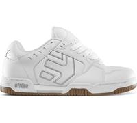 Etnies Faze- Classic Skate Heritage Style with on-Trend Puffy Look, Reinforced Cupsole, Cushioned Fit, Everyday Sneakers with bite - White/White/Gum - 5,5