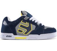 Etnies Faze- Classic Skate Heritage Style with on-Trend Puffy Look, Reinforced Cupsole, Cushioned Fit, Everyday Sneakers with bite Navy Grey Yellow