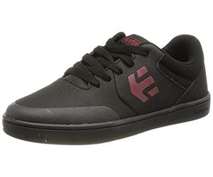 Etnies Kids Marana Skate Shoe, Black/RED/Black, 2 UK