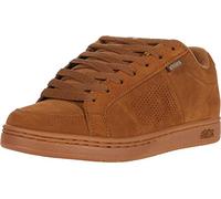 Etnies Kingpin - Classic Skate Heritage Fashion Style with on-Trend Puffy Look, Reinforced Cupsole - Brown/Gum/Gold - 10