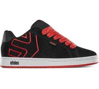 etnies Men's Fader Sneaker, Black/Red, 12 UK
