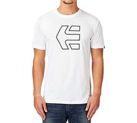 etnies Men's Icon Outline S/Tee Short Sleeve T-Shirt, White, Large