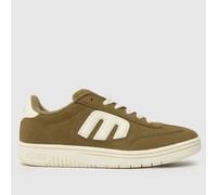 Etnies Men's Locut Trainers in Khaki & White, Logo Detail, Suede, Size: 7 UK 7