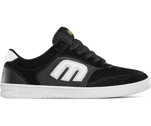 Etnies Serin - Contemporary Athletic Skate Look, Reinforced Build, Michelin Outsole 3 x More Durable, Cushioned Feel - Black/White - 7