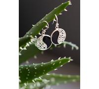 etNox - Yin Yang Silver - Earrings - grey - Onesize - 925 Sterling Silver Onesize