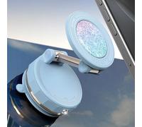 ETODBUWS Upgraded Vacuum Magnetic Car Phone Holder for MagSafe[108+LBS Strongest Suction & 3000gf Strongest Magnetic],360° Adjustable Suction Cup Phone Mount for Car,Gym,Mirror,Men Women-Blue