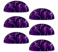 etoenbrc 6 Pcs 3.4 Inch PBT Cup Cabinet Pulls Ballet Dancing Skeleton Purple Drawer Handles, Kitchen Hardware Pulls for Cupboard,Wardrobe,Dresser Drawer