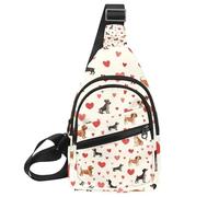 etoenbrc Crossbody Sling Backpack Sling Bag for Women Men, Cartoon Lucky Cat Crossbody Fanny Packs Chest Bag with Adjustable Strap for Workout Running Traveling Hiking, Multicolor 7, One Size