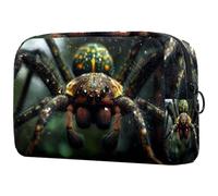 etoenbrc Happy Halloween Castle Makeup Bag Travel Bag Reusable Makeup Pouch Cosmetic Bag Large Toiletry Bag for Teen Girls Women 7.3x3x5.1in, Multicolor 4, One Size
