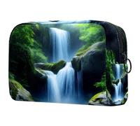 etoenbrc Lovely Corgis Bones Pattern Makeup Bag Travel Bag Reusable Makeup Pouch Cosmetic Bag Large Toiletry Bag for Teen Girls Women 7.3x3x5.1in, Multicolor 5, One Size