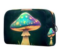 etoenbrc Night Forest Wolf Makeup Bag Travel Bag Reusable Makeup Pouch Cosmetic Bag Large Toiletry Bag for Teen Girls Women 7.3x3x5.1in, Multicolor 10, One Size