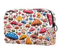 etoenbrc Night Forest Wolf Makeup Bag Travel Bag Reusable Makeup Pouch Cosmetic Bag Large Toiletry Bag for Teen Girls Women 7.3x3x5.1in, Multicolor 9, One Size